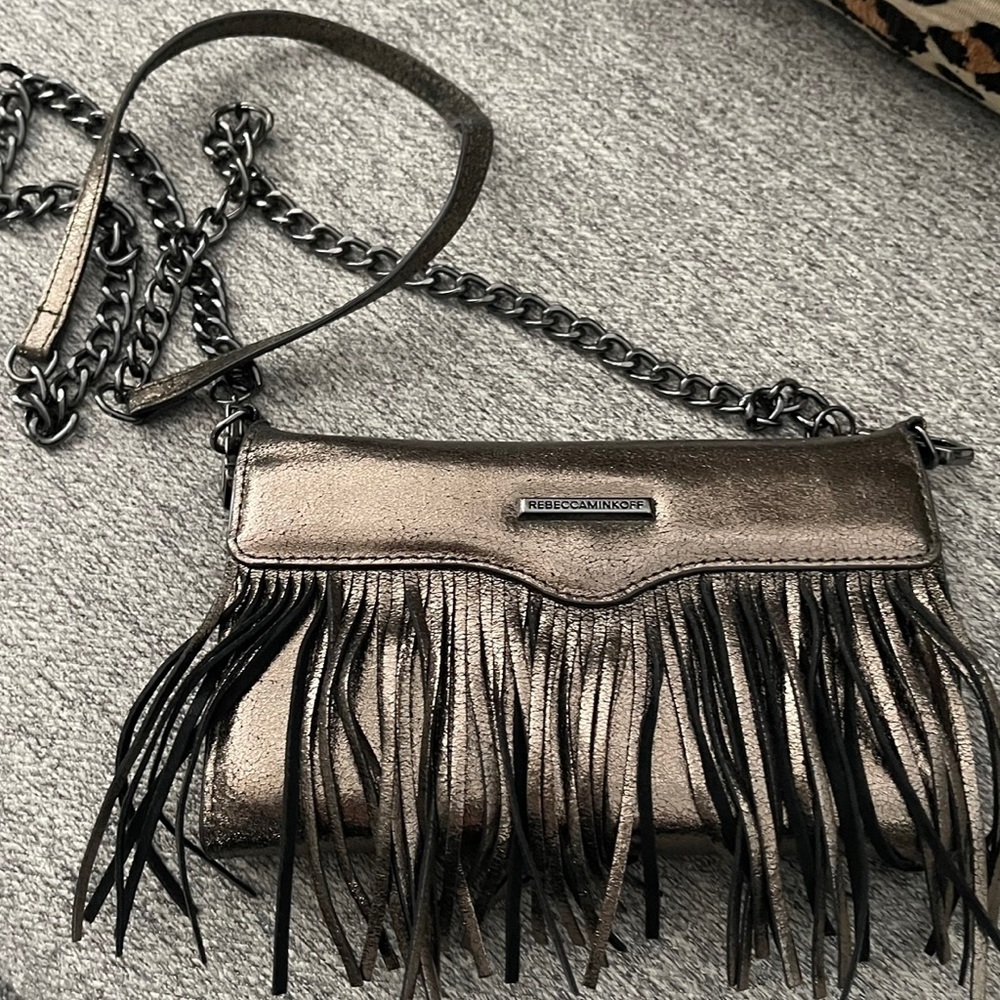 rebecca Minkoff bronze metallic wallet bag.   Excellent preowned condition